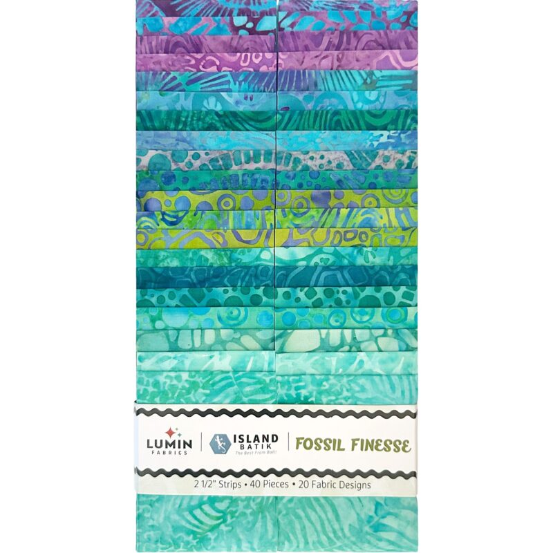 Island Batik - IB 2.5" Strip Pack SP - Fossil Finesse