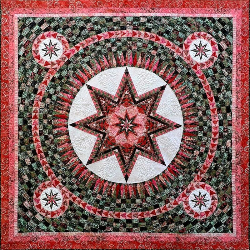 Rosewood - Foundation Paper Piecing Pattern - BeColourful - Jacqueline de Jonge
