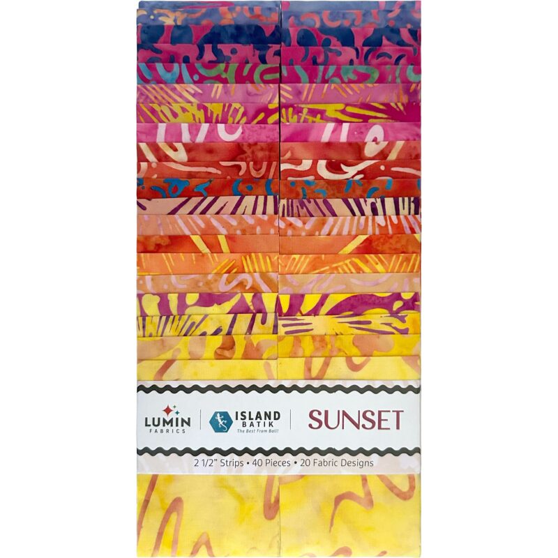 Island Batik - IB 2.5" Strip Pack SP - Sunset