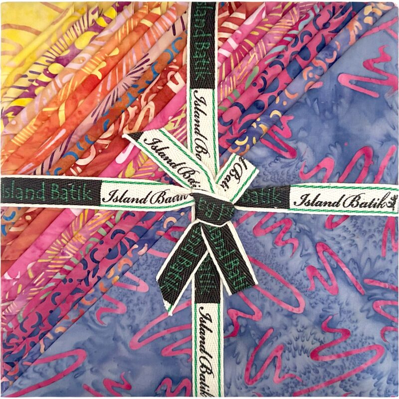 Island Batik - IB 10" Fabric Stack ST - Sunset